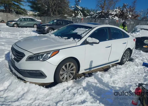 2017 Hyundai Sonata Sport из США, поврежденный, VIN 5NPE34AF7HH448323